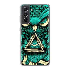 Чохол з пташками на Samsung Galaxy S21 FE (VPrint) (Сова з оком)
