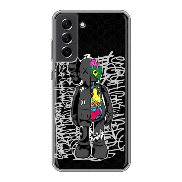 Чехол с принтом «Стиль Bearbrick» для Samsung Galaxy S21 FE Чехол с принтом «Стиль Bearbrick» для Samsung Galaxy S21 FE
