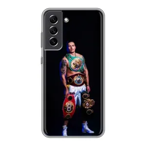 Чохол з картинкою Олександр Усик для Samsung Galaxy S21 FE (Усик з поясами)