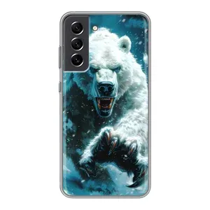 Чохол з картинкою 'Хижаки' для Samsung Galaxy S21 FE (Полярний ведмідь)
