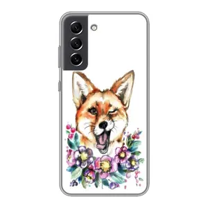Чохли з картинкою Лисичка для Samsung Galaxy S21 FE (VPrint) (Весела лисичка)