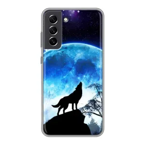 Захисні чохли для Самсунг Гелексі С21 ФЕ (AlphaPrint) (ХІТ продаж) ВОВК (Вовк на місяць)