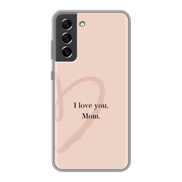 Чехол с принтом «Сердце маме» для Samsung Galaxy S21 FE Чехол с принтом «Сердце маме» для Samsung Galaxy S21 FE