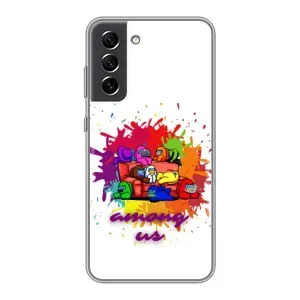 Чехол Амонг Ас для Samsung Galaxy S21 FE (AlphaPrint) (Яркий АмонгАс)
