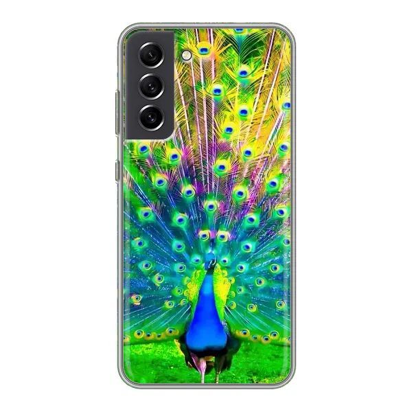 Чехол с принтом «Яркий Павлин» для Samsung Galaxy S21 FE Чехол с принтом «Яркий Павлин» для Samsung Galaxy S21 FE