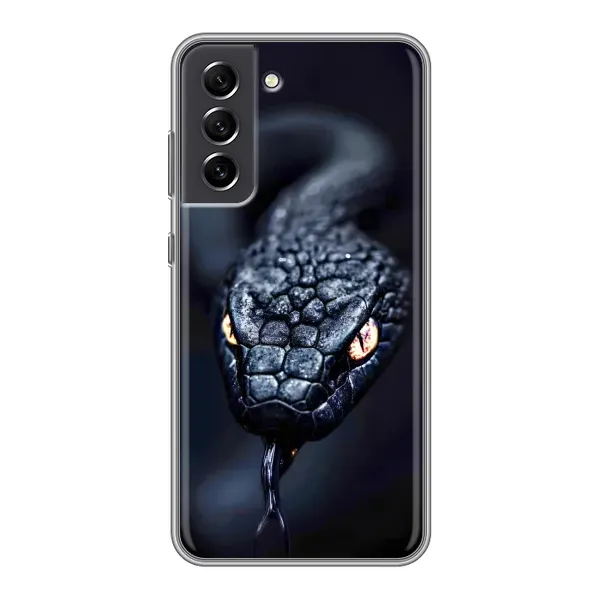 Чохол з принтом «Чорна змія» для Samsung Galaxy S21 FE