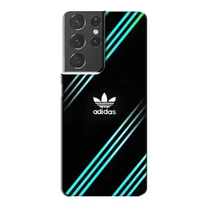 Чохли Адидас для Samsung Galaxy S21 Plus (AlphaPrint) (Адідас з полосами)