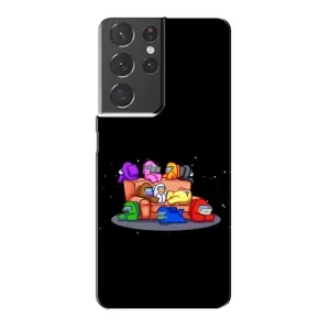 Чехол Амонг Ас для Samsung Galaxy S21 Plus (AlphaPrint) (Амонг-ас)