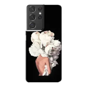 Чехлы (ART) Цветы на Samsung Galaxy S21 Plus (VPrint) (Білі квіти)