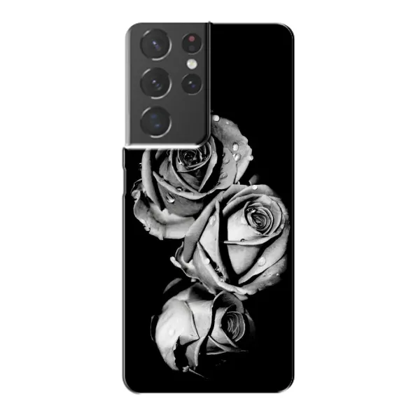 Чехол с принтом «Черная роза» для Samsung Galaxy S21 Plus Чехол с принтом «Черная роза» для Samsung Galaxy S21 Plus