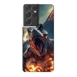 Чохол з картинкою 'Хижаки' для Samsung Galaxy S21 Plus (Вогняний динозавр)