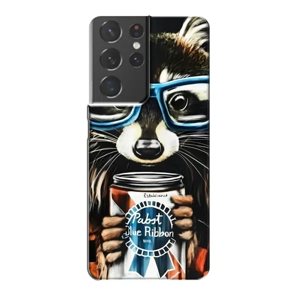 Чехол с принтом «Енот с банкой» для Samsung Galaxy S21 Plus Чехол с принтом «Енот с банкой» для Samsung Galaxy S21 Plus