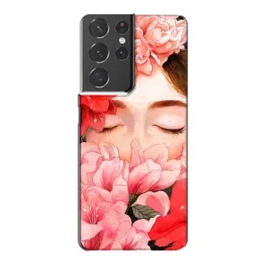 Чехлы (ART) Цветы на Samsung Galaxy S21 Plus (VPrint) (Очі в квітах)