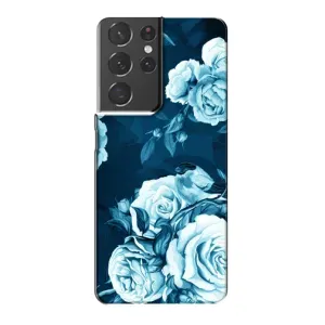 Чехлы (ART) Цветы на Samsung Galaxy S21 Plus (VPrint) (Блактині бутони)
