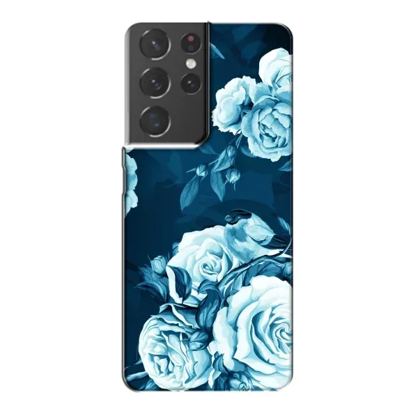 Чехол с принтом «Голубые Бутоны» для Samsung Galaxy S21 Plus Чехол с принтом «Голубые Бутоны» для Samsung Galaxy S21 Plus