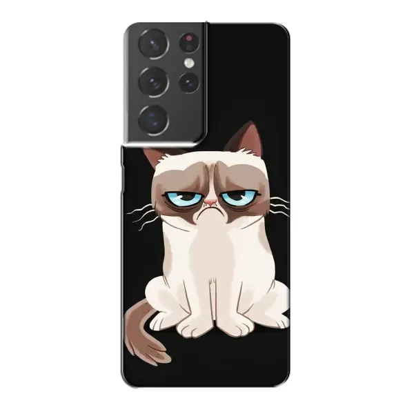 Чехол с принтом «Грустный кот» для Samsung Galaxy S21 Plus Чехол с принтом «Грустный кот» для Samsung Galaxy S21 Plus