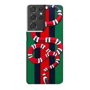 Чехлы ГУЧЧИ для Самсунг S21 Плюс (AlphaPrint) (Gucci змия)