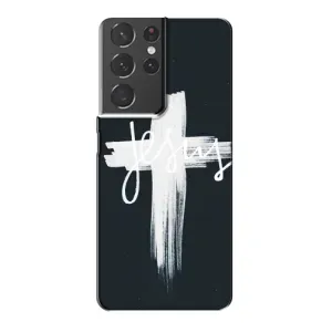 Чехол для Samsung Galaxy S21 Plus (AlphaPrint) - (Христианские) (Иисус)