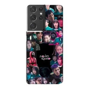 Чохол Гра в кальмара для Samsung Galaxy S21 Plus (Колаж Гра кальмара)