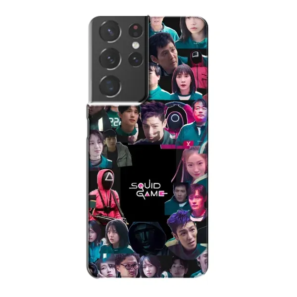 Чохол з принтом «Колаж Гра кальмара» для Samsung Galaxy S21 Plus