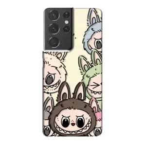 Чохол з Лабубу на Samsung Galaxy S21 Plus (Золота мавпа Bored Ape)
