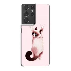 Чохол на Самсунг Галаксі S21 Plus з Котиками (VPrint) (Котик падає)