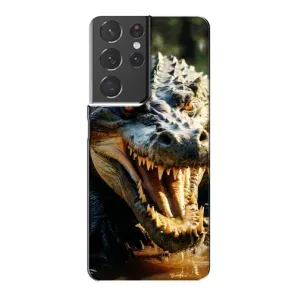 Чохол з картинкою 'Хижаки' для Samsung Galaxy S21 Plus (Небезпечний крокодил)
