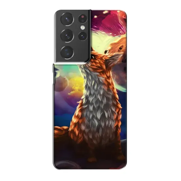 Чехол с принтом «Лисица в космосе» для Samsung Galaxy S21 Plus Чехол с принтом «Лисица в космосе» для Samsung Galaxy S21 Plus