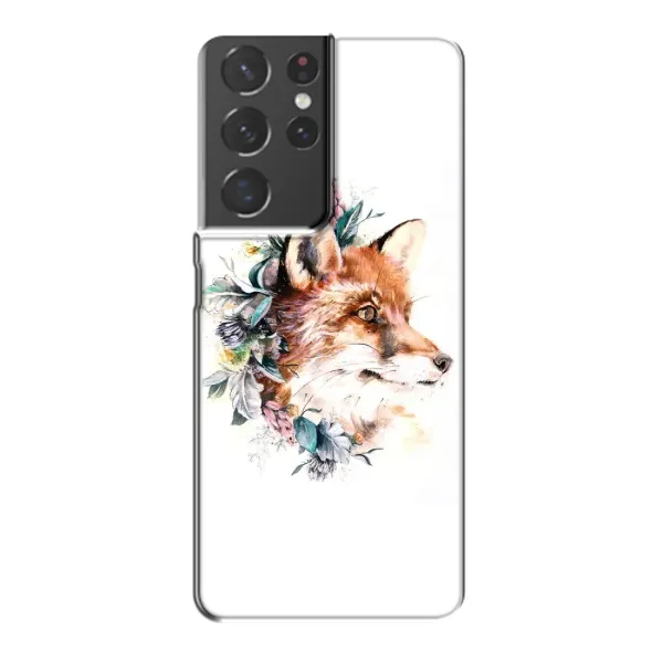 Чехол с принтом «Лисичка в цветочках» для Samsung Galaxy S21 Plus Чехол с принтом «Лисичка в цветочках» для Samsung Galaxy S21 Plus
