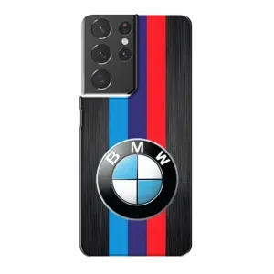 Чехол для Самсунг S21 Плюс - с принтом БМВ (AlphaPrint) (Лого BMW)