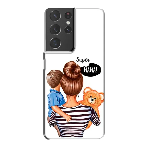 Чехол с принтом «Мама с сыном» для Samsung Galaxy S21 Plus Чехол с принтом «Мама с сыном» для Samsung Galaxy S21 Plus