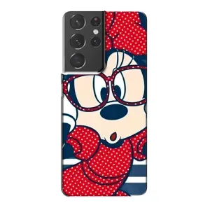 Эксклюзивный чехол для Samsung Galaxy S21 Plus (AlphaPrint - Мультяшные) (Маус в очках)