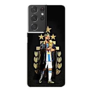 Чехлы для Samsung Galaxy S21 Plus (Leo чемпион) (AlphaPrint) (Месси Король)