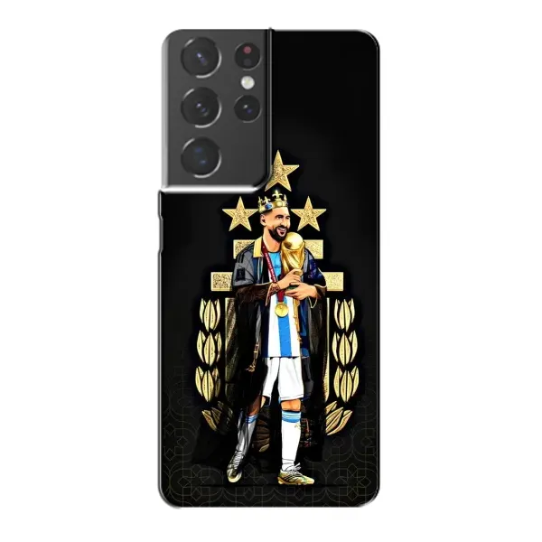 Чехол с принтом «Месси Король» для Samsung Galaxy S21 Plus Чехол с принтом «Месси Король» для Samsung Galaxy S21 Plus