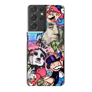 Чохли з крутими принтами для Samsung Galaxy S21 Plus - (PREMIUMPrint) (Monopoly man)