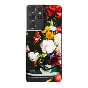 Бренднові Чохли для Samsung Galaxy S21 Plus - (PREMIUMPrint) (Nike цветы)