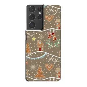 Новорічні, Святкові Чохли для Samsung Galaxy S21 Plus - 2024 год (Новорічні пряники)