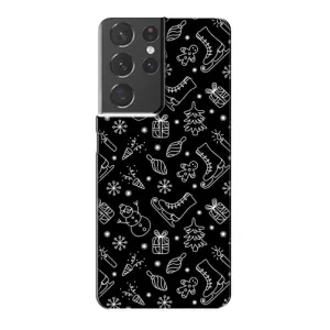 Новорічні, Святкові Чохли для Samsung Galaxy S21 Plus - 2024 год (Новорічний фон)