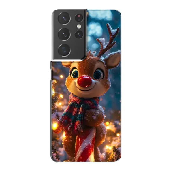 Чехол с принтом «Олень с шарфом» для Samsung Galaxy S21 Plus