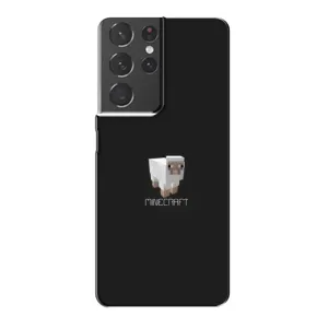 Чехол Майнкрафт на Samsung Galaxy S21 Plus (AlphaPrint) Minecraft (Овечка Майнкрафт)