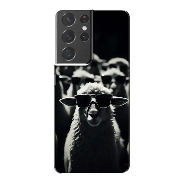 Чехол с принтом «Овечка в очках» для Samsung Galaxy S21 Plus Чехол с принтом «Овечка в очках» для Samsung Galaxy S21 Plus