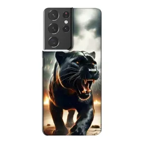 Чохол з картинкою 'Хижаки' для Samsung Galaxy S21 Plus (Чорна пантера)