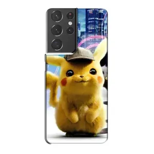 Чохол з Пікачу на Samsung Galaxy S21 Plus (Пікачу в місті)