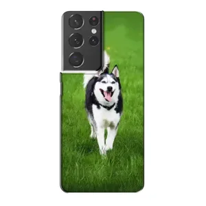 Чохол з Хаскі Samsung Galaxy S21 Plus - (AlphaPrint) (Радісний Хаскі)