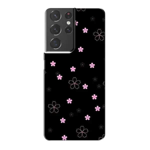 Чохол з принтом «Рожеві квіти на чорному» для Samsung Galaxy S21 Plus Чохол з принтом «Рожеві квіти на чорному» для Samsung Galaxy S21 Plus