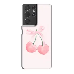 Чохол з розовим принтом для Samsung Galaxy S21 Plus (Рожеві вишні)