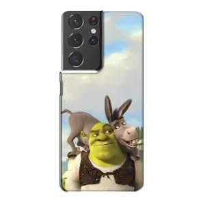 Чохол з мультфільмом Шрек на Samsung Galaxy S21 Plus (Шрек та Осел)