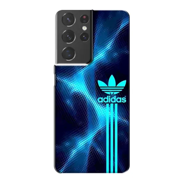 Чохол з принтом «Синій Адідас» для Samsung Galaxy S21 Plus