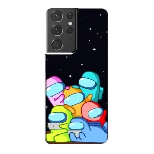 Чехол Амонг Ас для Samsung Galaxy S21 Plus (AlphaPrint) (Скины в космосе)