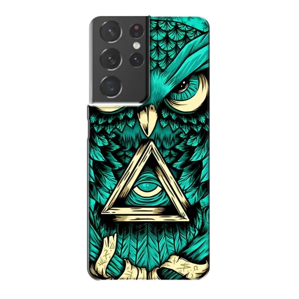 Чехол с принтом «Сова с глазом» для Samsung Galaxy S21 Plus Чехол с принтом «Сова с глазом» для Samsung Galaxy S21 Plus